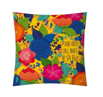 现代布艺印花抱枕su模型