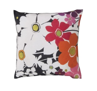 现代布艺印花抱枕su模型