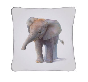 现代布艺大象抱枕su模型