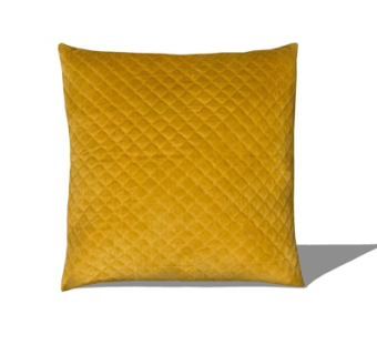 现代布艺黄色抱枕su模型