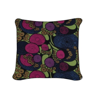 现代布艺印花抱枕su模型