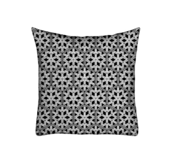 现代布艺几何抱枕su模型