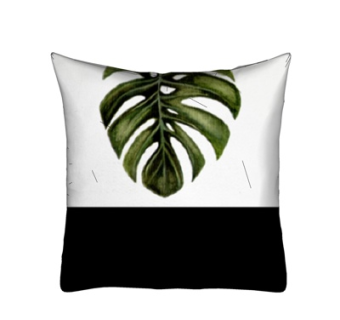 现代布艺树叶抱枕su模型