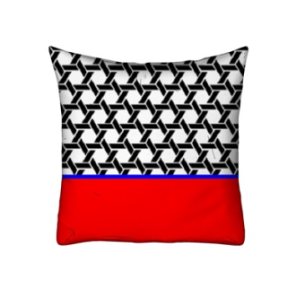 现代布艺几何抱枕su模型