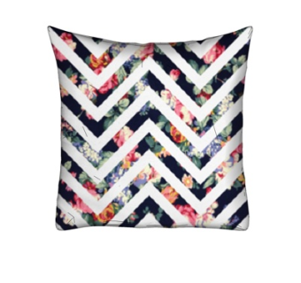 现代布艺印花抱枕su模型