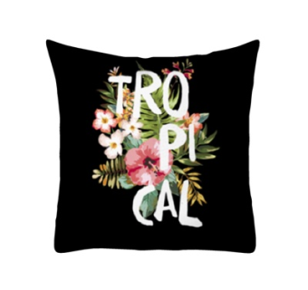 现代布艺印花抱枕su模型