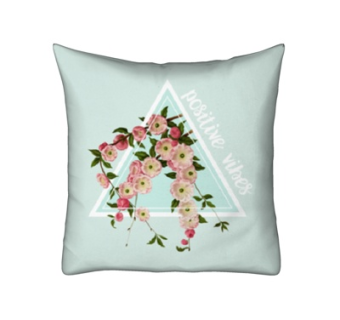 现代布艺印花抱枕su模型