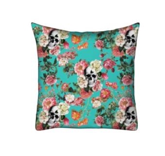 现代布艺印花抱枕su模型