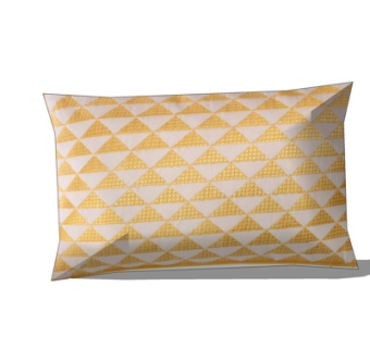 现代布艺几何抱枕su模型