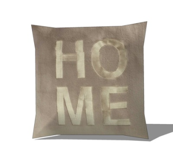 现代布艺抱枕su模型