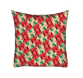 现代布艺几何抱枕su模型