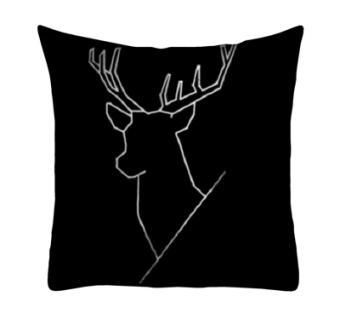 现代布艺豚鹿抱枕su模型