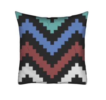 现代布艺几何抱枕su模型