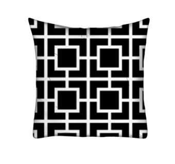 现代布艺几何抱枕su模型