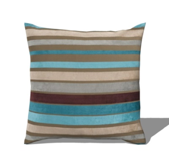 现代布艺条形抱枕su模型