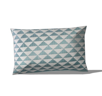 现代布艺几何抱枕su模型