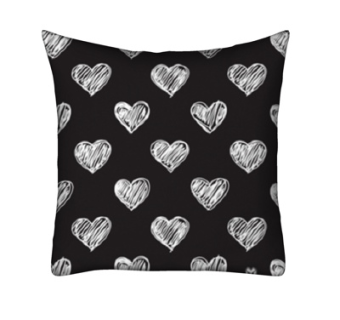 现代布艺爱心抱枕su模型