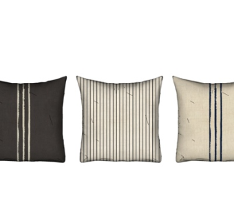 现代布艺抱枕组合su模型