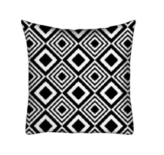 现代布艺几何抱枕su模型