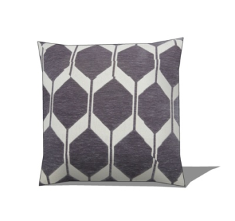 现代布艺几何抱枕su模型