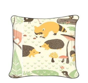 现代布艺刺猬抱枕su模型