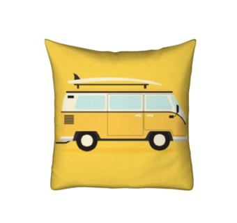 现代布艺公交车抱枕su模型