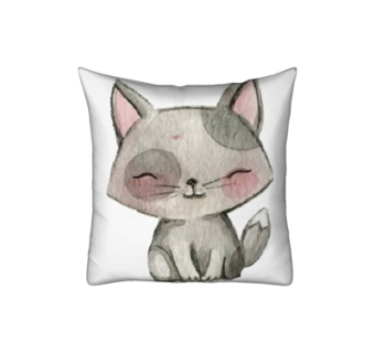 现代布艺卡通猫抱枕su模型