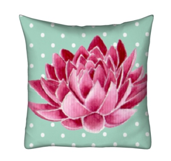 现代布艺印花抱枕su模型