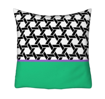 现代布艺几何抱枕su模型