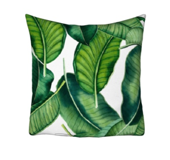 现代布艺树叶抱枕su模型