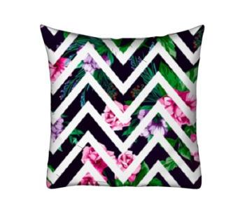 现代布艺印花抱枕su模型