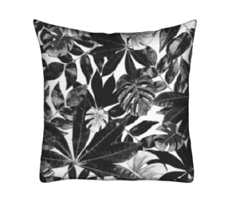 现代布艺树叶抱枕su模型