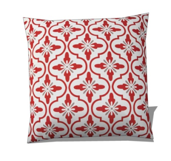 现代布艺印花抱枕su模型