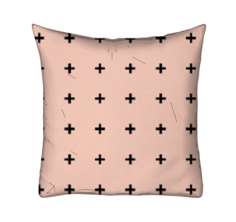 现代布艺十字抱枕su模型