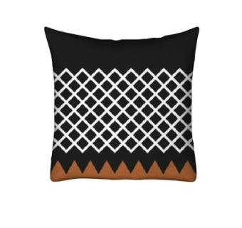 现代布艺网格抱枕su模型