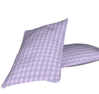 现代布艺网格抱枕su模型