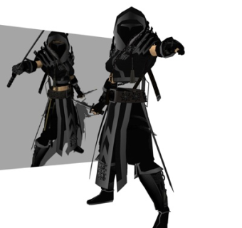 现代刺客信条角色su模型