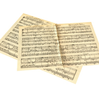 现代音乐乐谱su模型