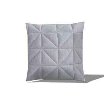 现代布艺几何抱枕su模型