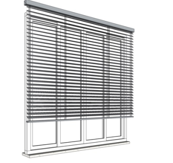 现代百叶帘su模型