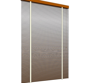 现代实木百叶帘su模型