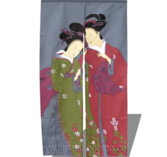 日式布艺挂帘su模型