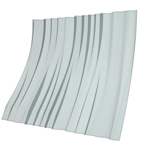 现代布艺窗帘su模型