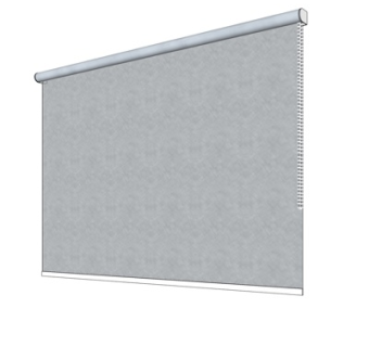 现代布艺卷帘su模型