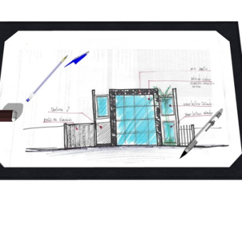 现代画板su模型