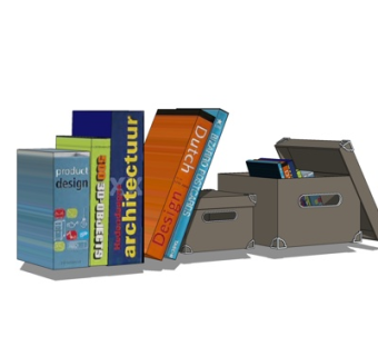 现代书籍su模型