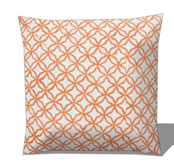 北欧抱枕su模型