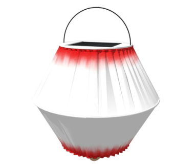 日式手提灯笼su模型