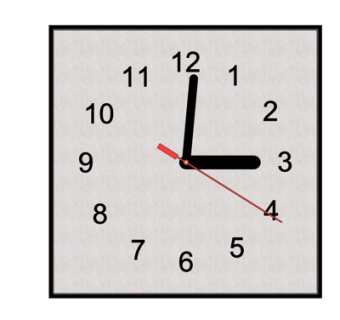 现代方形钟表su模型