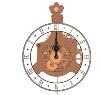 欧式圆形钟表su模型